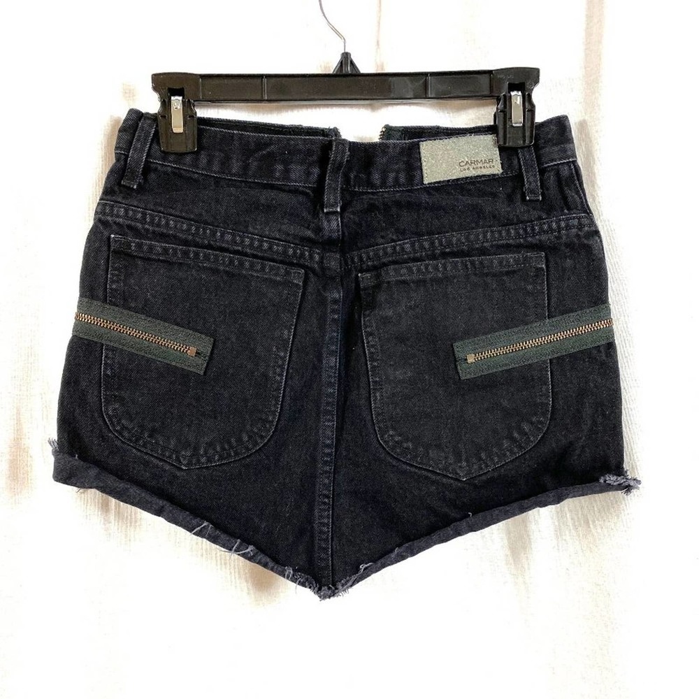 CARMAR Black jean mini skirt - size 27, small